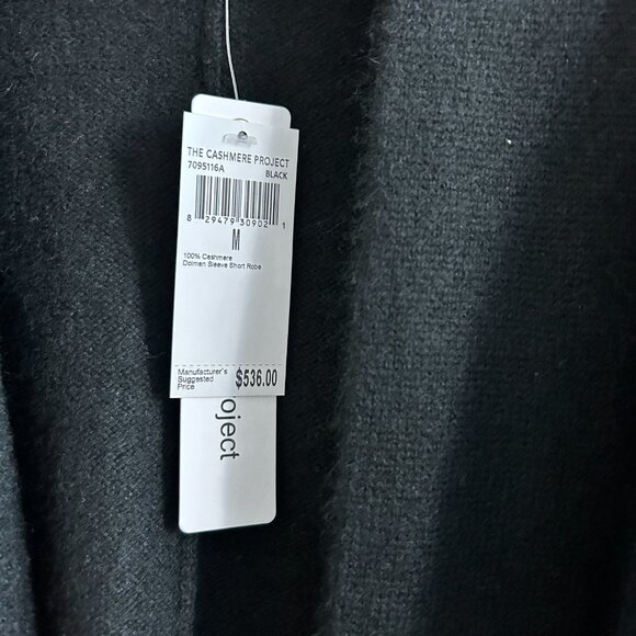 100% Cashmere LUXE SHORT ROBE - The Cashmere Project - Picture 5 of 5
